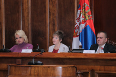 29 November 2022 National Assembly Deputy Speaker Elvira Kovacs at the conference “National dialogue on the protection of children from sexual exploitation and abuse – coming out of the shadows”